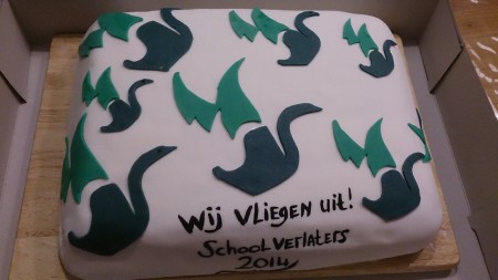 afscheidstaart groep 8 prof huizingschool 2014